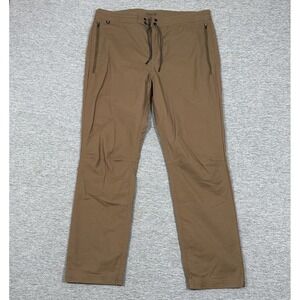 Roark Pants Mens Size 36 Brown Layover 2.0 Drawstring Stretch Travel Outdoor